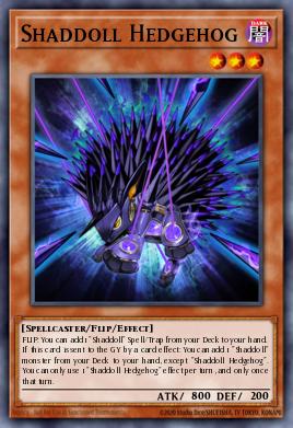 Shaddoll Hedgehog Yu-Gi-Oh card