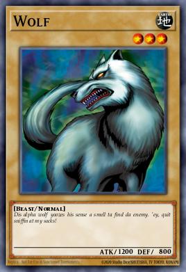 Wolf Yu-Gi-Oh card