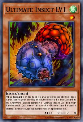 Ultimate Insect LV1 Yu-Gi-Oh card