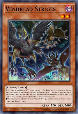 Vendread Striges Yu-Gi-Oh card
