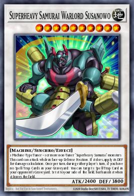 Superheavy Samurai Warlord Susanowo Yu-Gi-Oh card