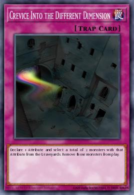 Crevice Into the Different Dimension Yu-Gi-Oh card