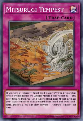 Mitsurugi Tempest Yu-Gi-Oh card