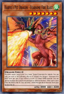 Harpie's Pet Dragon - Fearsome Fire Blast Yu-Gi-Oh card