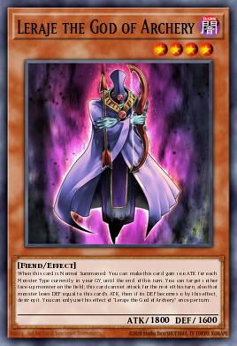 Leraje the God of Archery Yu-Gi-Oh card