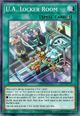 U.A. Locker Room Yu-Gi-Oh card