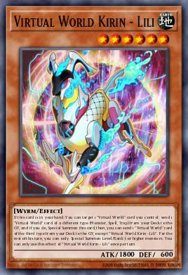 Virtual World Kirin - Lili Yu-Gi-Oh card