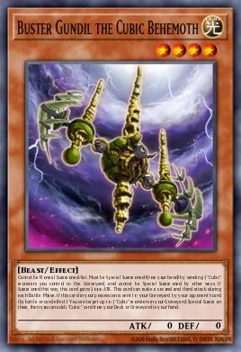 Buster Gundil the Cubic Behemoth Yu-Gi-Oh card