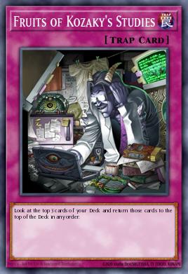 Fruits of Kozaky's Studies Yu-Gi-Oh card