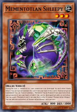 Mementotlan Shleepy Yu-Gi-Oh card