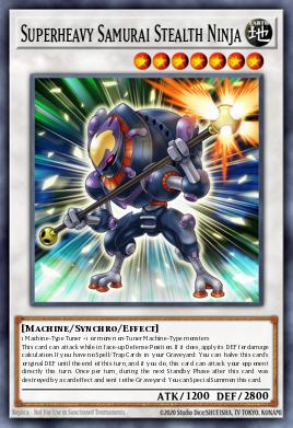 Superheavy Samurai Stealth Ninja Yu-Gi-Oh card