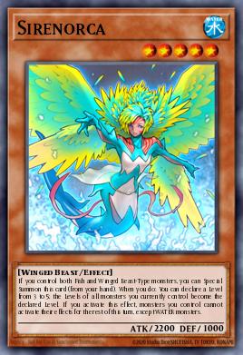 Sirenorca Yu-Gi-Oh card