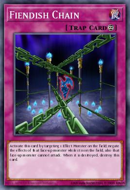 Fiendish Chain Yu-Gi-Oh card