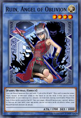 Ruin, Angel of Oblivion Yu-Gi-Oh card