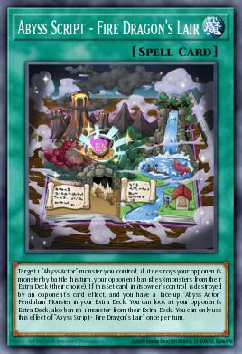 Abyss Script - Fire Dragon's Lair Yu-Gi-Oh card