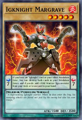 Igknight Margrave Yu-Gi-Oh card