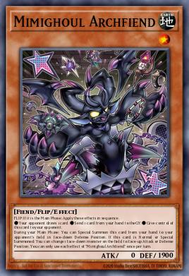 Mimighoul Archfiend Yu-Gi-Oh card