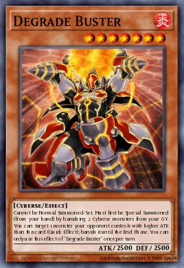 Degrade Buster Yu-Gi-Oh card