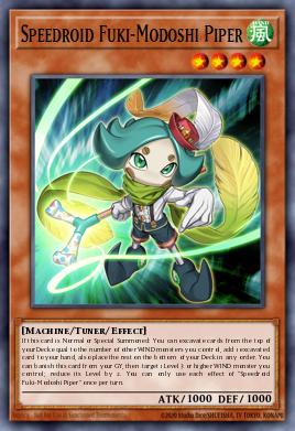 Speedroid Fuki-Modoshi Piper Yu-Gi-Oh card