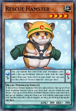 Rescue Hamster Yu-Gi-Oh card