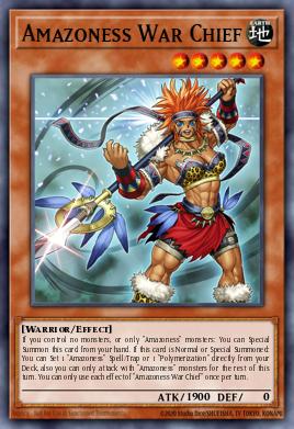 Amazoness War Chief Yu-Gi-Oh card
