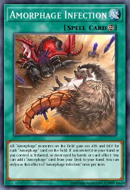 Amorphage Infection Yu-Gi-Oh card