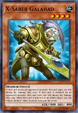 X-Saber Galahad Yu-Gi-Oh card