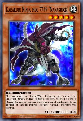 Karakuri Ninja mdl 7749 "Nanashick" Yu-Gi-Oh card