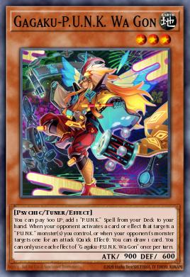 Gagaku-P.U.N.K. Wa Gon Yu-Gi-Oh card