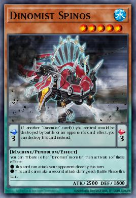 Dinomist Spinos Yu-Gi-Oh card