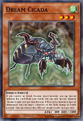 Dream Cicada Yu-Gi-Oh card