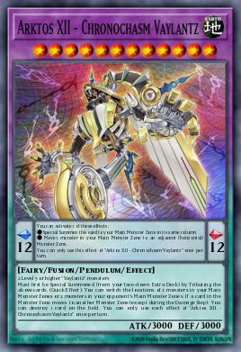 Arktos XII - Chronochasm Vaylantz Yu-Gi-Oh card