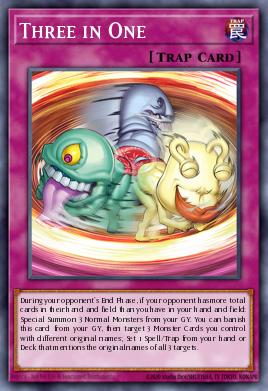 Three in One Yu-Gi-Oh card