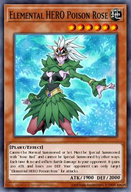 Elemental HERO Poison Rose Yu-Gi-Oh card