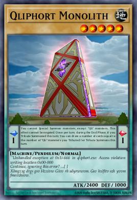 Qliphort Monolith Yu-Gi-Oh card