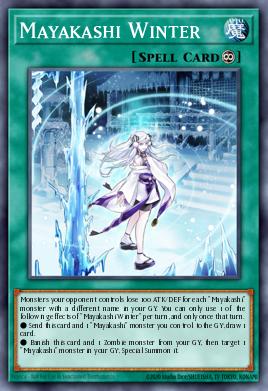 Mayakashi Winter Yu-Gi-Oh card