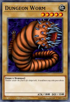 Dungeon Worm Yu-Gi-Oh card