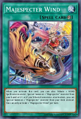 Majespecter Wind Yu-Gi-Oh card