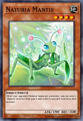 Naturia Mantis Yu-Gi-Oh card