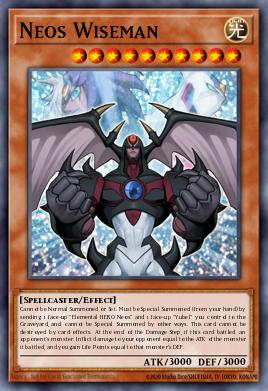 Neos Wiseman Yu-Gi-Oh card