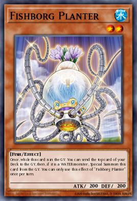 Fishborg Planter Yu-Gi-Oh card