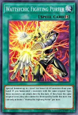 Wattsychic Fighting Porter Yu-Gi-Oh card