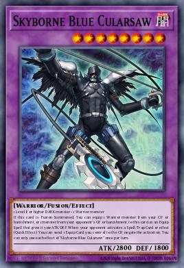 Skyborne Blue Cularsaw Yu-Gi-Oh card