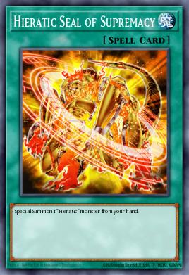 Hieratic Seal of Supremacy Yu-Gi-Oh card