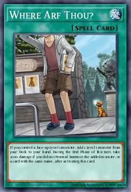 Where Arf Thou? Yu-Gi-Oh card