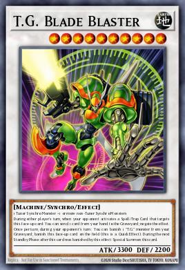 T.G. Blade Blaster Yu-Gi-Oh card