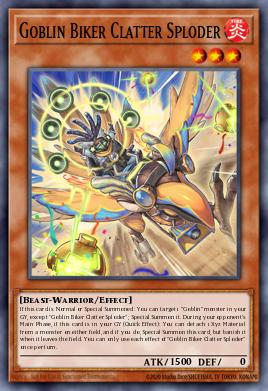 Goblin Biker Clatter Sploder Yu-Gi-Oh card