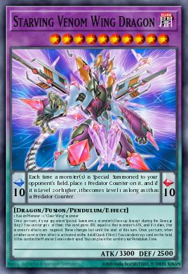 Starving Venom Wing Dragon Yu-Gi-Oh card
