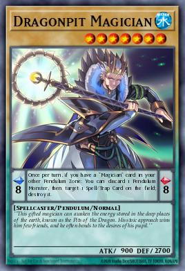 Dragonpit Magician Yu-Gi-Oh card