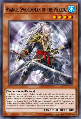 Avance, Swordsman of the Nekroz Yu-Gi-Oh card